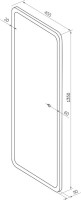 Зеркало CONTINENT Loren 45х135, с подсветкой