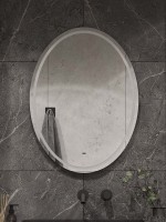 Зеркало CONTINENT Led Avalon 60х80 см, бесконтактный сенсор, с холодной подсветкой