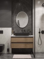 Зеркало CONTINENT Led Avalon 60х80 см, бесконтактный сенсор, с холодной подсветкой