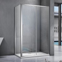 Душевой уголок Good Door Idea WTW+SP 140х100 см, профиль хром + очиститель для стекол