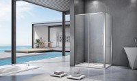 Душевой уголок Good Door Idea WTW+SP 140х100 см, профиль хром + очиститель для стекол