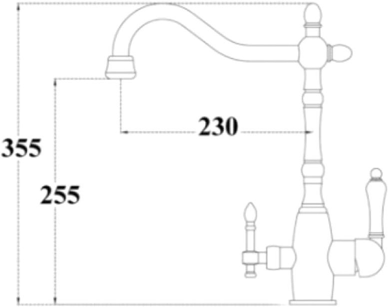 Смеситель для кухни Seaman Barcelone SSL-5387 gold  satin