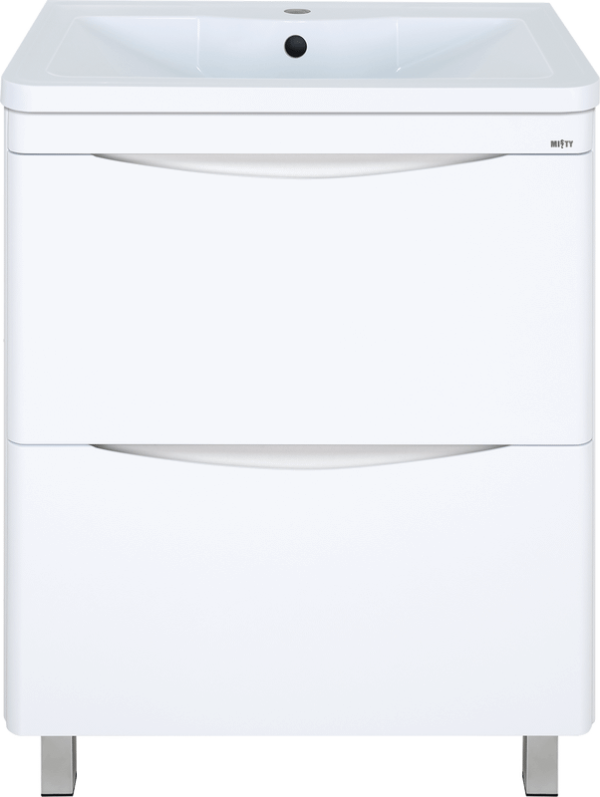 Тумба с раковиной Misty Атлантик 70 белая