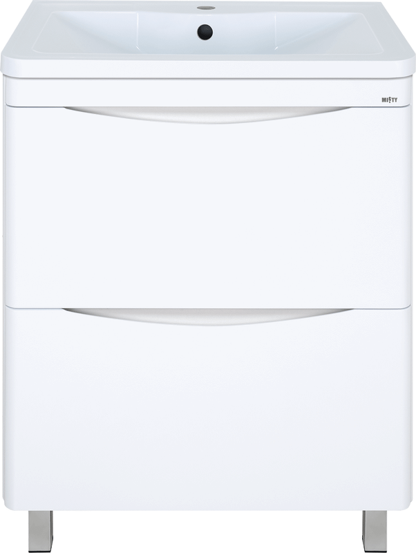 Тумба с раковиной Misty Атлантик 70 белая