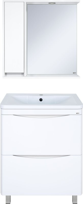 Тумба с раковиной Misty Атлантик 70 белая