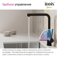 Смеситель для кухни IDDIS Rule RULBLL0i05 черный