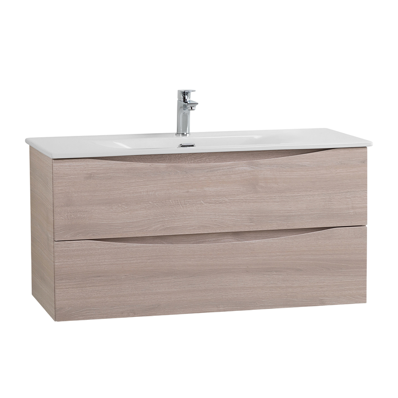 Мебель для ванной комнаты BelBagno Marino-cer-n 100 подвесная, rovere grigio