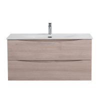 Мебель для ванной комнаты BelBagno Marino-cer-n 100 подвесная, rovere grigio