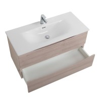 Мебель для ванной комнаты BelBagno Marino-cer-n 100 подвесная, rovere grigio