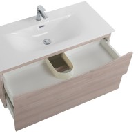Мебель для ванной комнаты BelBagno Marino-cer-n 100 подвесная, rovere grigio