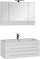 Зеркало-шкаф Aquanet Верона 100 белое Зеркало-шкаф Aquanet Верона 100 белое