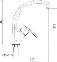 Смеситель для кухни Fashun A4165-21 бронза