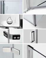 Душевой уголок Wasserkraft Aller White 10H06LW 120x80 см