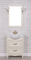 Мебель для ванной комнаты ValenHouse Эллина 65 слоновая кость, 2 ящика, ручки бронза