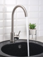 Смеситель для кухни РМС SUS124-017FL нержавеющая сталь