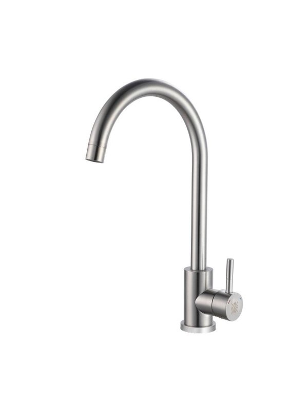 Смеситель для кухни РМС SUS124-017FL нержавеющая сталь