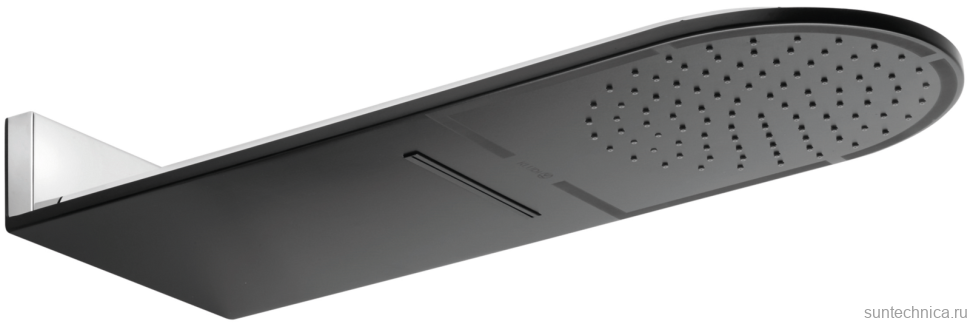 Верхний душ Kludi A-QA 6488087-00 черный матовый, хром