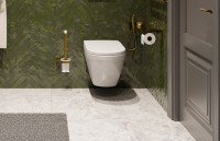 Комплект Унитаз подвесной BOCCHI Taormina Arch 1012-001-0129 белый + Крышка A0302-001 с микролифтом, глянцевая белая + Инсталляция Geberit Duofix Delta 458.163.21.1 с кнопкой смыва, хром + Звукоизоляция