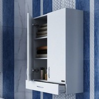 Шкаф СанТа Стандарт ПШ 48х90 2 двери, 1 ящик