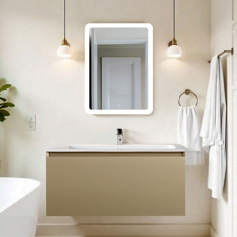 Тумба под раковину без столешницы Art&Max Латина (Latina) 100 подвесная, бежевая