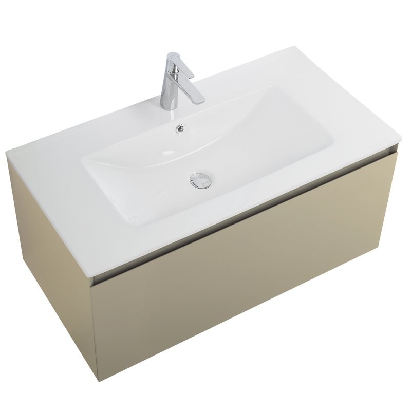 Тумба под раковину без столешницы Art&Max Латина (Latina) 100 подвесная, бежевая