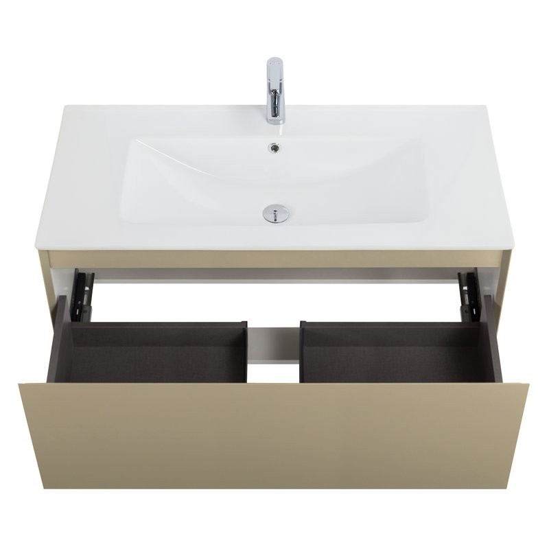 Тумба под раковину без столешницы Art&Max Латина (Latina) 100 подвесная, бежевая