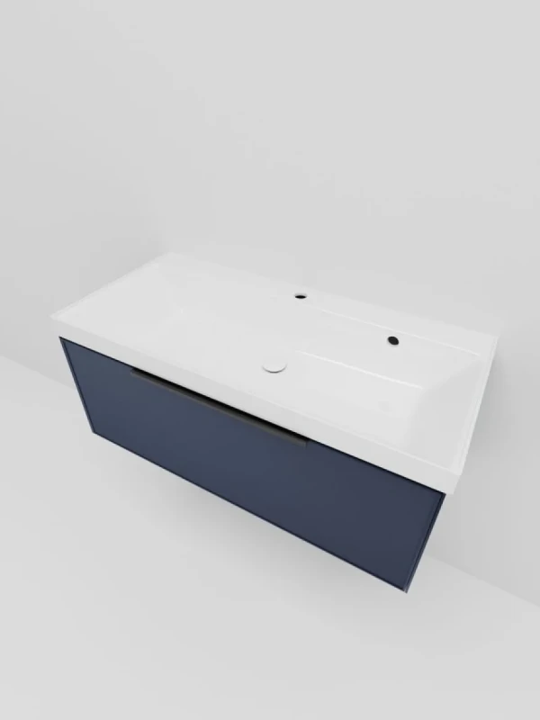 Тумба под раковину La Fenice SIMPLA Blu Grigio синяя 100 см
