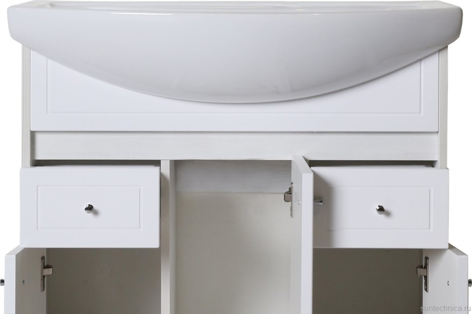 Тумба с раковиной ASB-Mebel Орхидея 80 белая, северное дерево