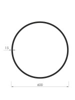 Зеркало круглое Dreja Miro 60 графит