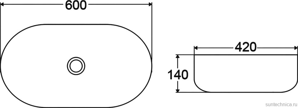 Накладная раковина BelBagno BB1084-H301