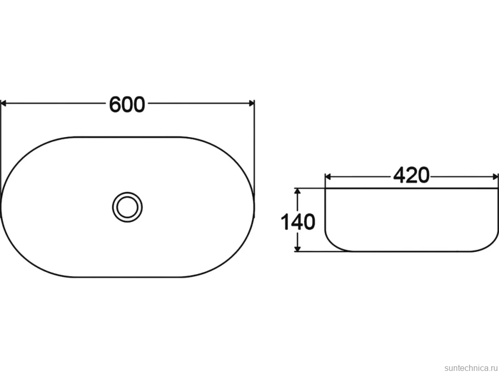 Накладная раковина BelBagno BB1084-H301