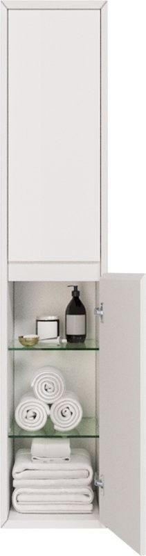 Шкаф-пенал для ванной Dreja Insight 35 L/R белый глянец