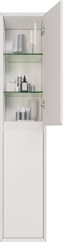 Шкаф-пенал для ванной Dreja Insight 35 L/R белый глянец