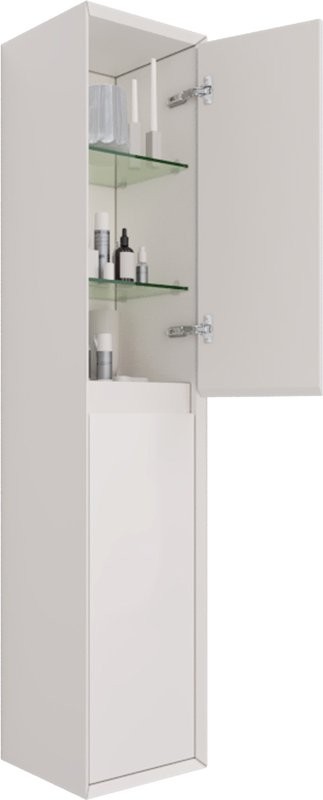 Шкаф-пенал для ванной Dreja Insight 35 L/R белый глянец