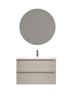 Мебель для ванной комнаты Sancos Snob R 80 Beige Soft, раковина CN7026