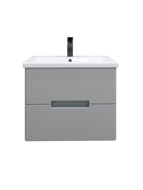 Тумба под раковину без столешницы SanStar Ориана 60 подвесная, серая