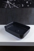 Накладная раковина Allen Brau Fantasy Quad 50x36, черная матовая Накладная раковина Allen Brau Fantasy Quad 50x36, черная матовая