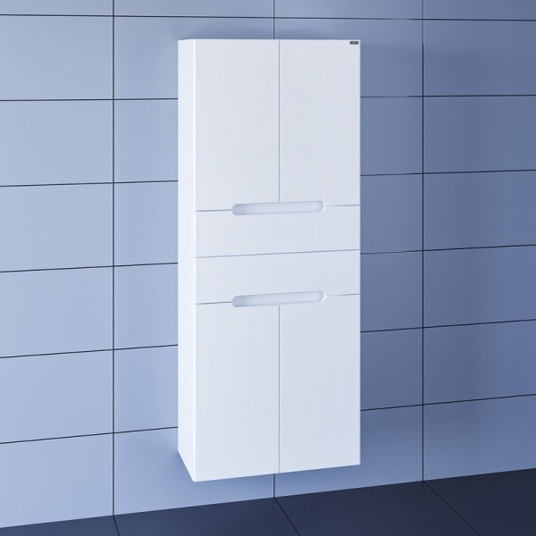 Шкаф пенал для ванной СаНта Лондон 60 подвесной