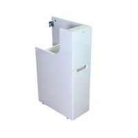 Мебель для ванной комнаты Alavann Cosmetic 85 R под стиральную машину, напольная, глянцевая белая