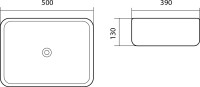 Накладная раковина AQUATEK Вега AQ5515-00