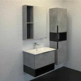 Мебель для ванной Comforty Франкфурт 60, подвесная, бетон светлый