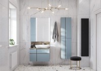 Мебель для ванной комнаты AQUATON Мишель 80 дуб рустикальный, раковина Лола 60