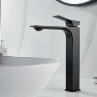 Смеситель для раковины Shevanik S6111H черный Смеситель для раковины Shevanik S6111H черный