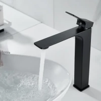Смеситель для раковины Shevanik S6111H черный Смеситель для раковины Shevanik S6111H черный