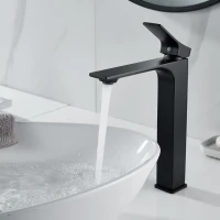 Смеситель для раковины Shevanik S6111H черный Смеситель для раковины Shevanik S6111H черный