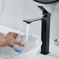 Смеситель для раковины Shevanik S6111H черный Смеситель для раковины Shevanik S6111H черный