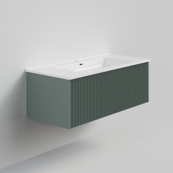 Тумба с раковиной La Fenice Terra 100 серая