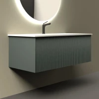 Тумба с раковиной La Fenice Terra 100 серая