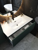 Тумба с раковиной La Fenice Terra 100 серая