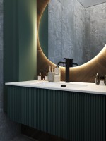 Тумба с раковиной La Fenice Terra 100 серая